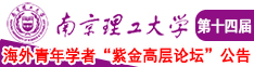 嫩屄大鸡巴视频南京理工大学第十四届海外青年学者紫金论坛诚邀海内外英才！